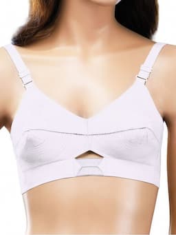 Angelform Intimate White Color Cotton Bra (B Cup)