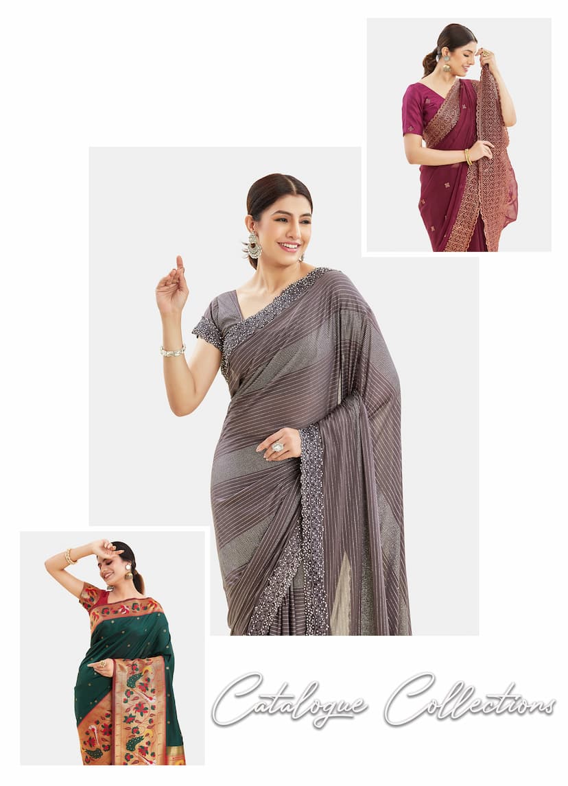 South Indian Lady Wearing Silk Saree For Wedding, Woman In Saree, Silk,  Wedding PNG and Vector with Transparent Background for Free Download